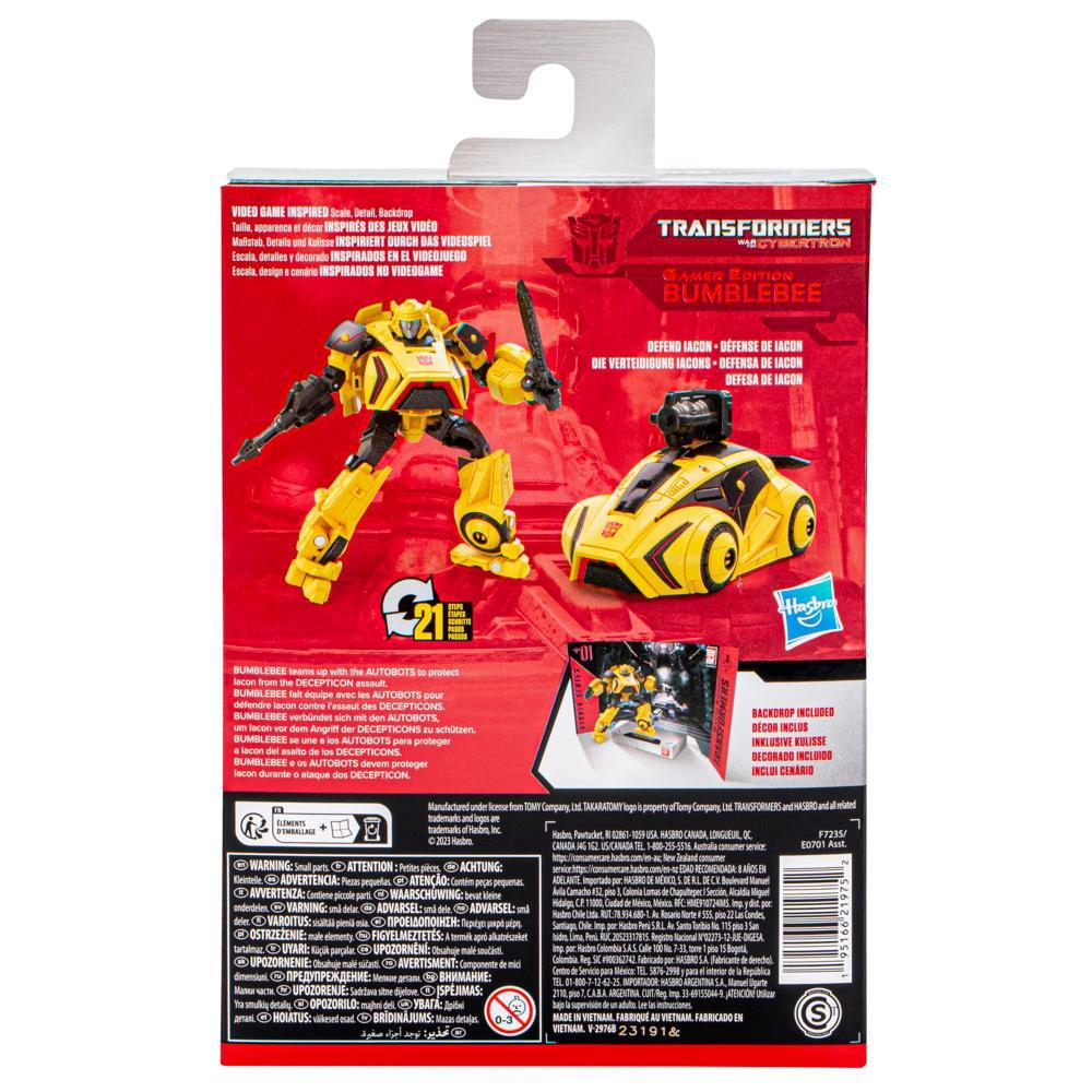 Transformers Studio Series Deluxe 01 Gamer Edition Bumblebee Converting Action Figure 45