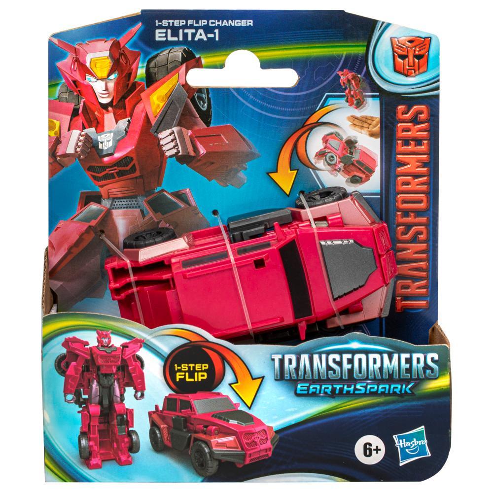 Transformers Toys EarthSpark 1-Step Flip Changer Elita-1 4 Action Figure Ages 6 - Image 2