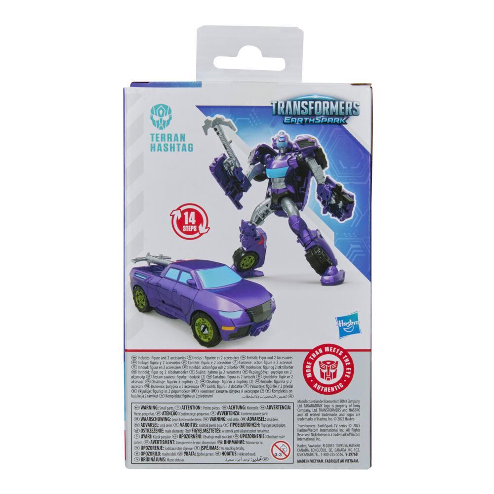 Transformers EarthSpark Deluxe Class Terran Hashtag Action Figure - Image 8