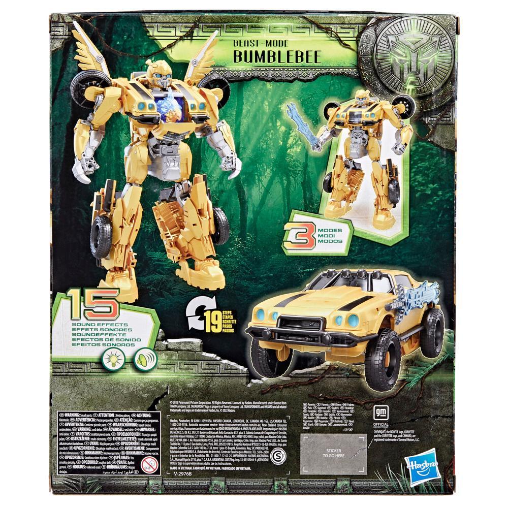 Transformers Toys Transformers Rise of the Beasts Movie Beast-Mode Bumblebee Action Figure Ages 6 and up 10-inch - Image 3