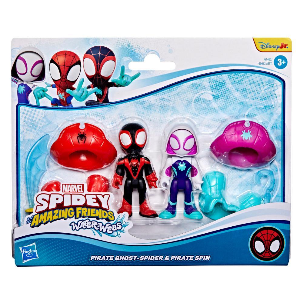 Marvel Spidey and his Amazing Friends Water-Webs Pirate Miles Spin Morales Pirate Ghost-Spider Action Figures Super Hero Toys Ages 3 - Image 7