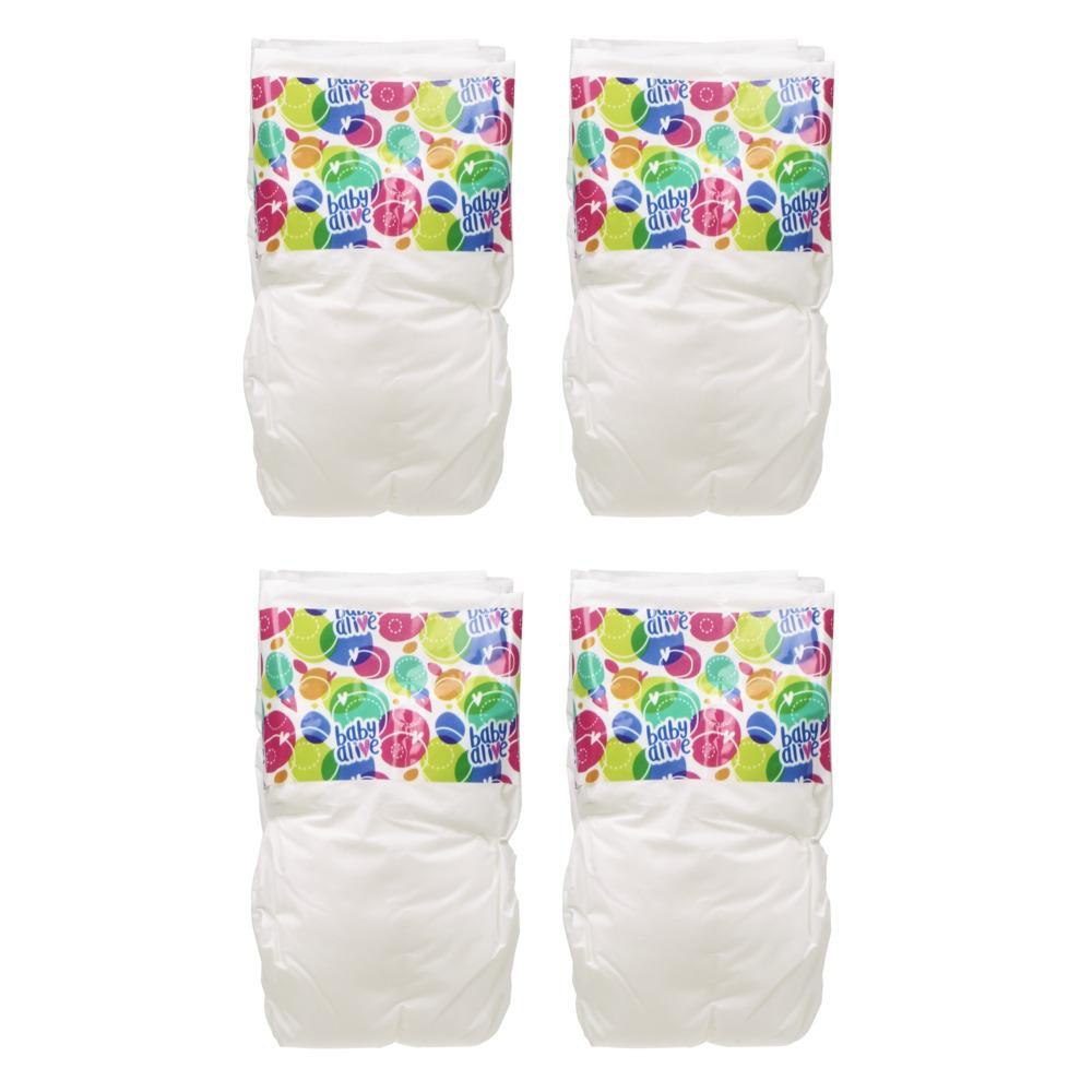 Baby Alive Doll Diaper Refill Includes 4 Diapers Toy Accessories for Kids Ages 3 Years Old and Up