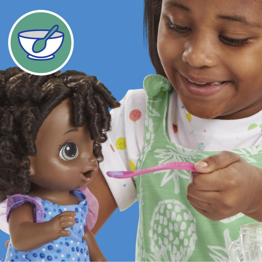 Baby Alive Magical Mixer Baby Doll Blueberry Blast Blender Accessories Drinks Wets Eats Toy for Kids Ages 3 and Up - Image 3