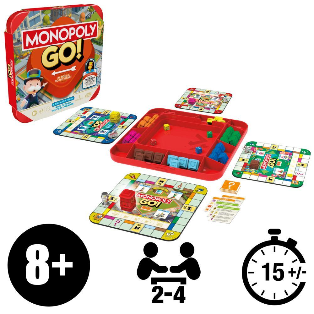 Monopoly GO Board Game Inspired by the Popular Mobile Board Game 15 Mins Family Games Ages 8 - Image 7