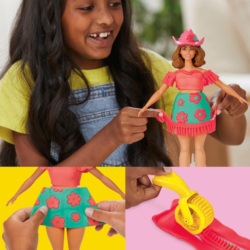 Play-Doh Barbie Florals and Fringe Doll Set - Image 3