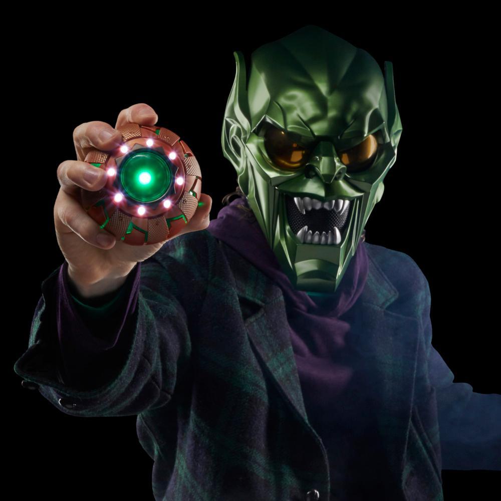Marvel Legends Series Green Goblin Premium Adult Electronic Pumpkin - Image 4