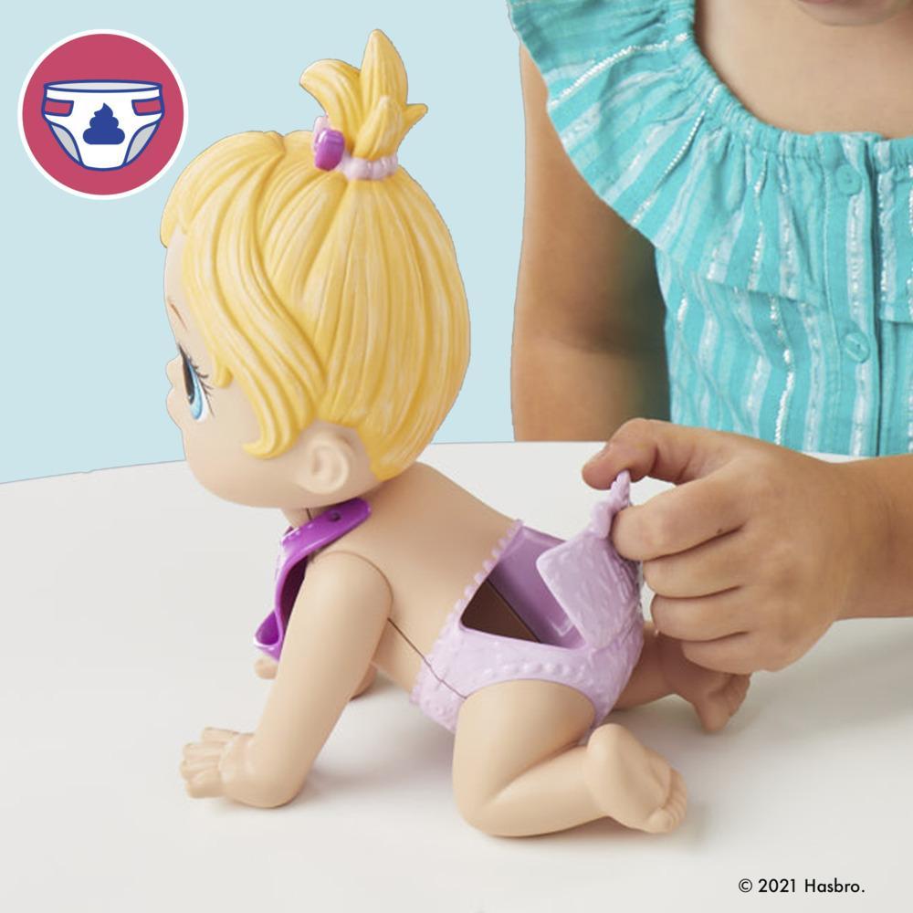 Baby Alive Lil Snacks Doll Eats and Poops 8-inch Baby Doll with Snack Mold Toy for Kids Ages 3 and Up Blonde Hair - Image 4