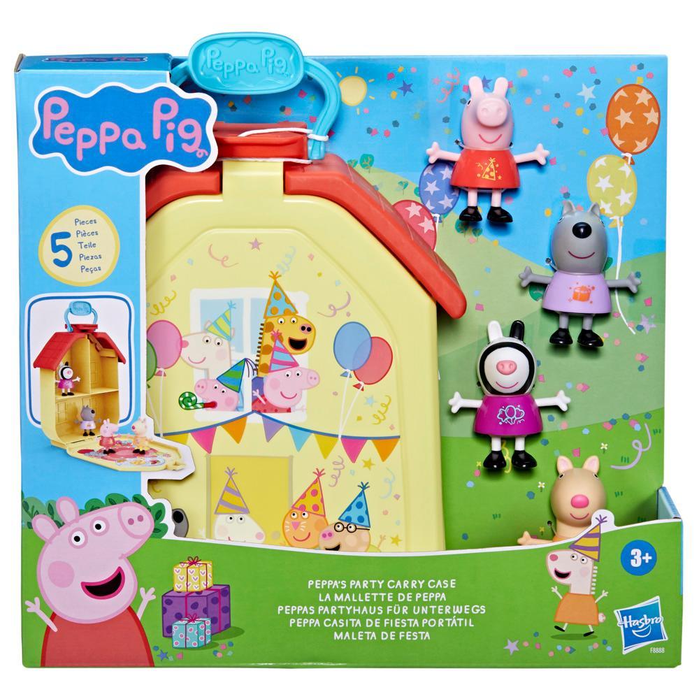 Peppa Pig Toys Peppas Party Carry Case Playset 4 Peppa Pig Figures Preschool Toys 3 - Image 7