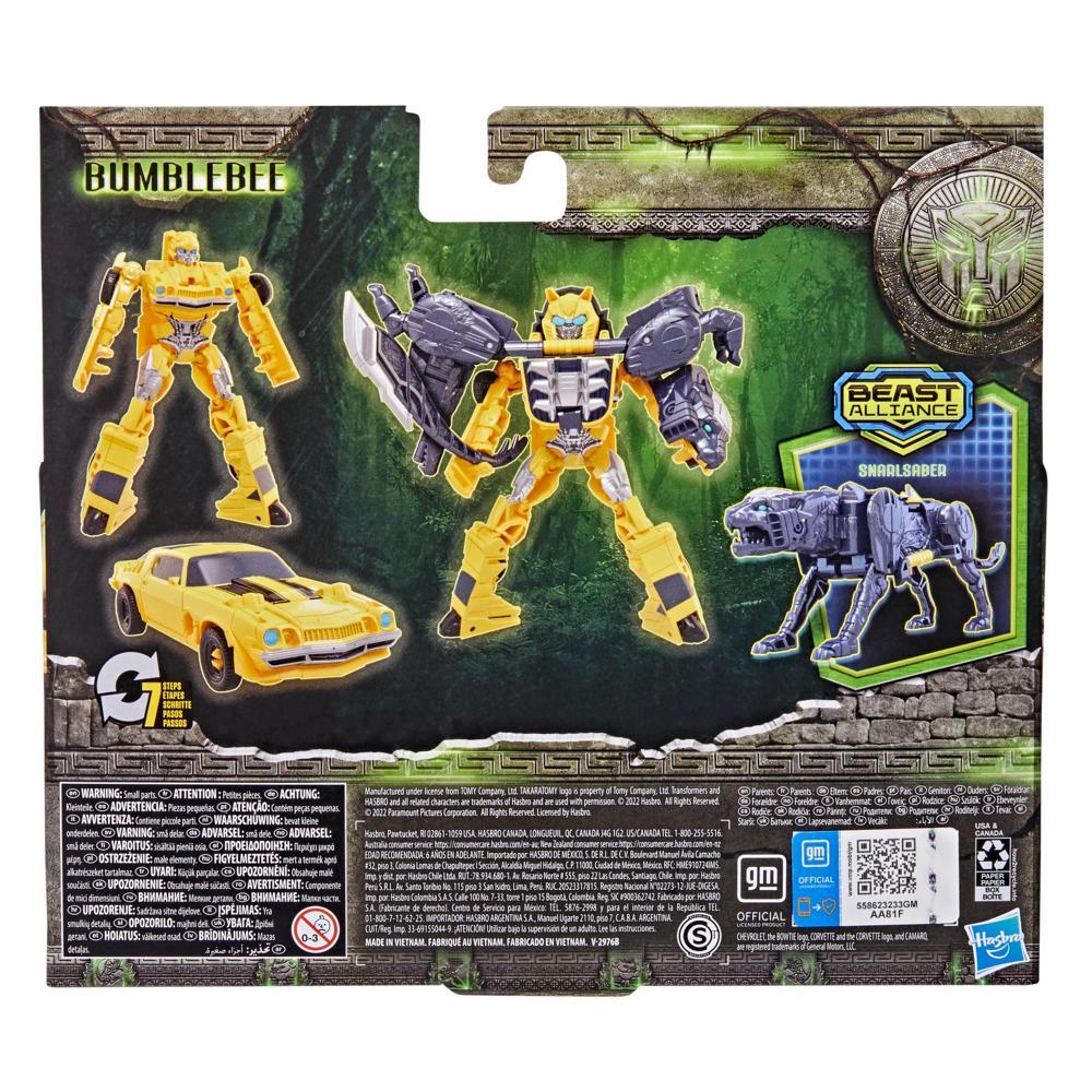Transformers Rise of the Beasts Movie Beast Alliance Beast Combiners 2-Pack Bumblebee Toys 6 and Up 5-inch