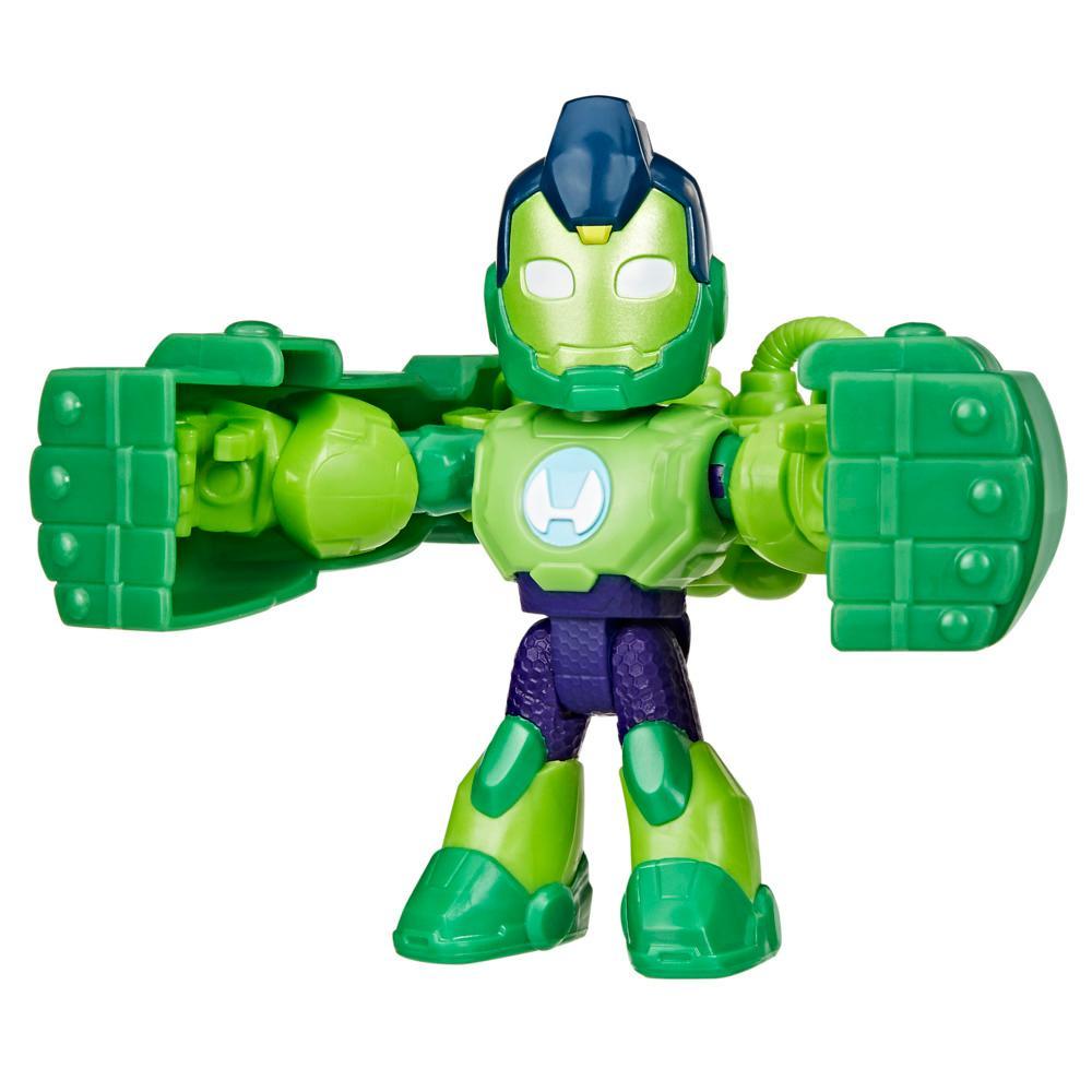 Marvel Iron Man and his Awesome Friends Iron Hulk Action Figure Toy with Accessory - Image 6