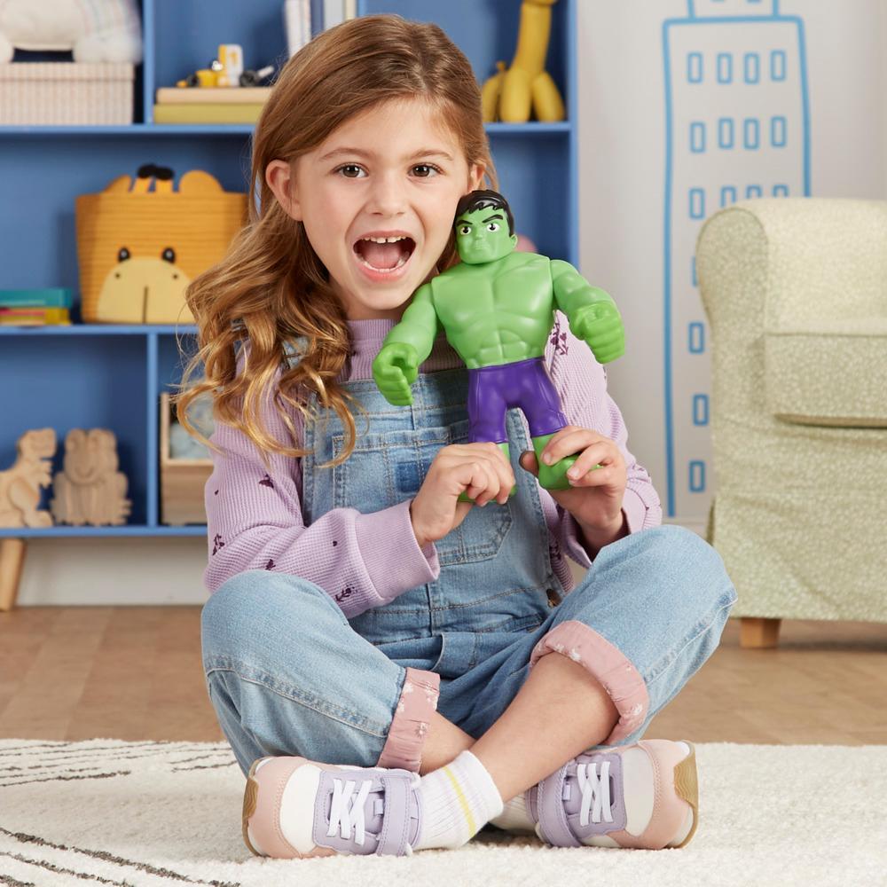 Marvel Spidey and His Amazing Friends Supersized Hulk Action Figure Preschool Toy Age 3 and Up - Image 4