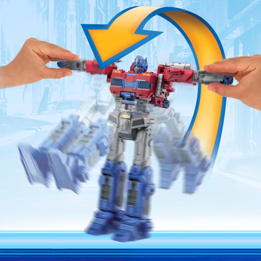 Transformers One Power Flip Optimus Prime Orion Pax Action Figure 10 Interactive Robot Toy Ages 6 - Image 5