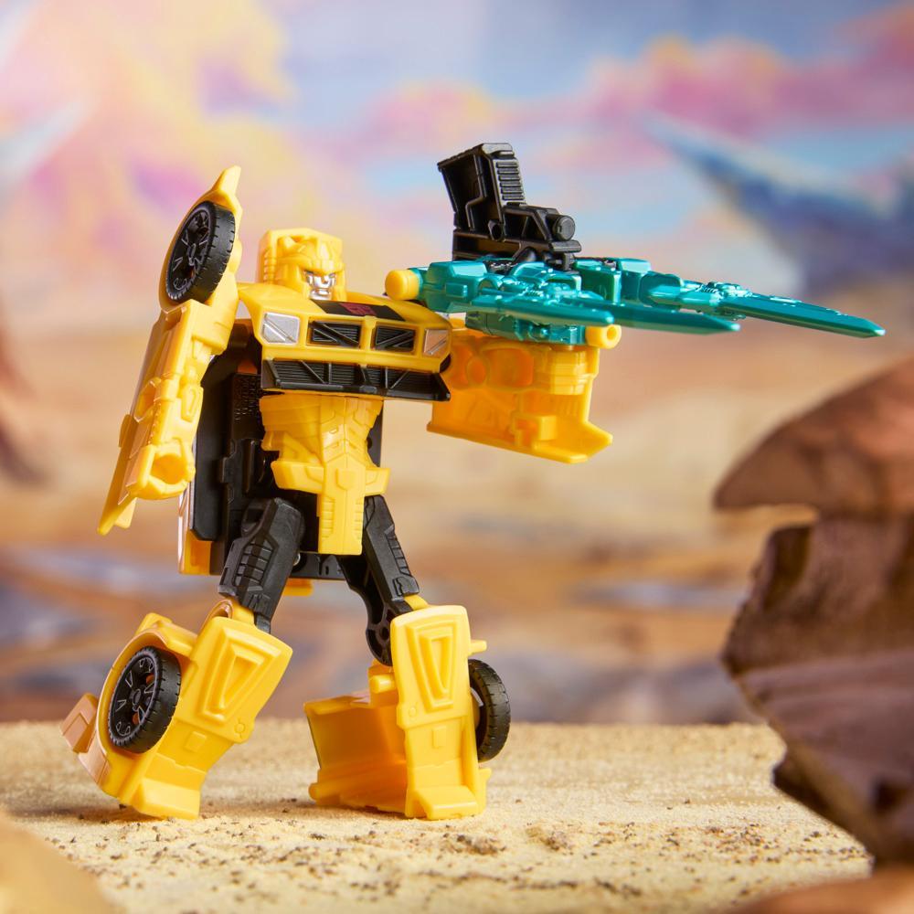 Transformers CYBERWORLD Armored Cyber Changers Bumblebee Action Figure - Image 15