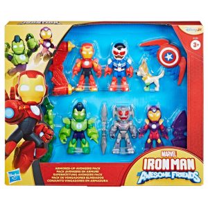 Marvel Iron Man and his Awesome Friends Armored-Up Avengers Pack Action Figure Set