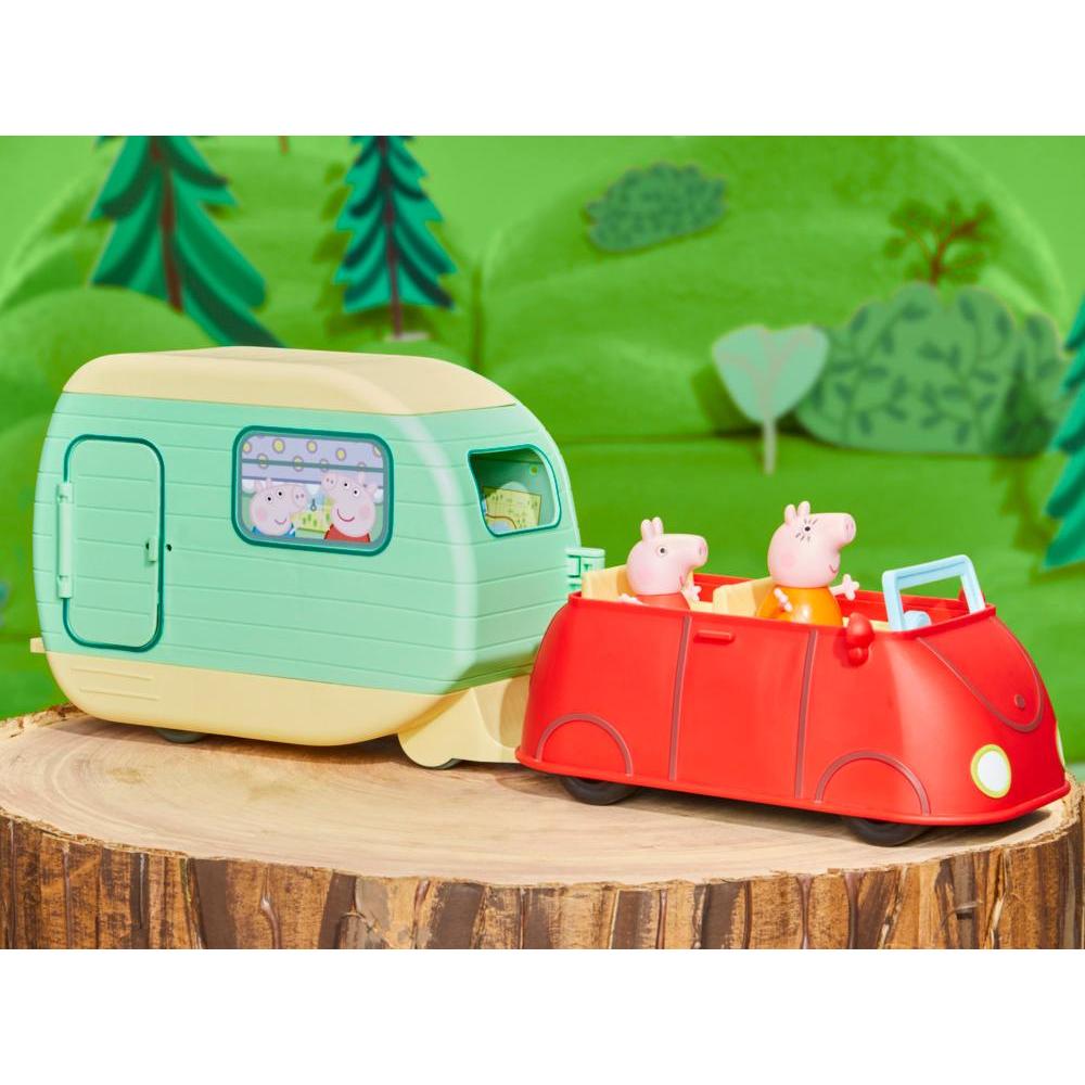 Peppa Pig Toys Peppas Caravan Playset with 3 Figures Preschool Toys for Ages 3 - Image 5