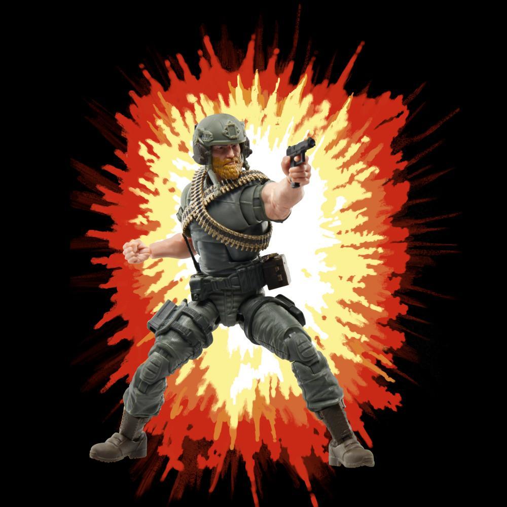 GI Joe Classified Series Retro Cardback Craig Rock N Roll McConnel Collectible 6 Inch Action Figure with 9 Accessories - Image 8