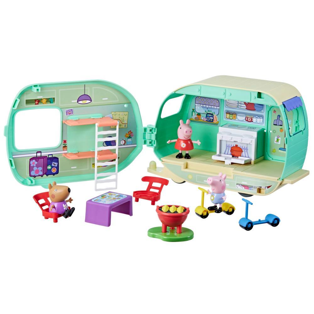 Peppa Pig Toys Peppas Caravan Playset with 3 Figures Preschool Toys for Ages 3 - Image 6
