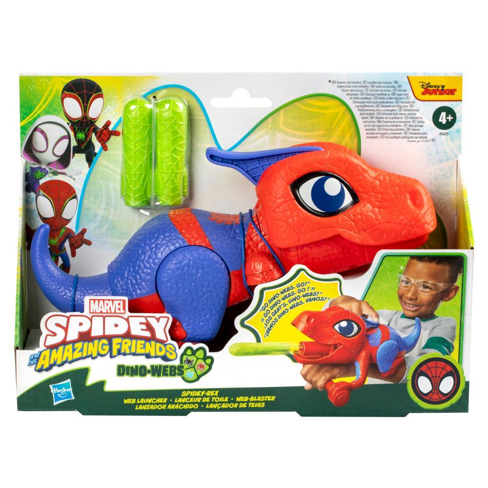 Marvel Spidey and His Amazing Friends Dino-Webs NERF Spidey-Rex Web Launcher Role Play Toy - Image 7