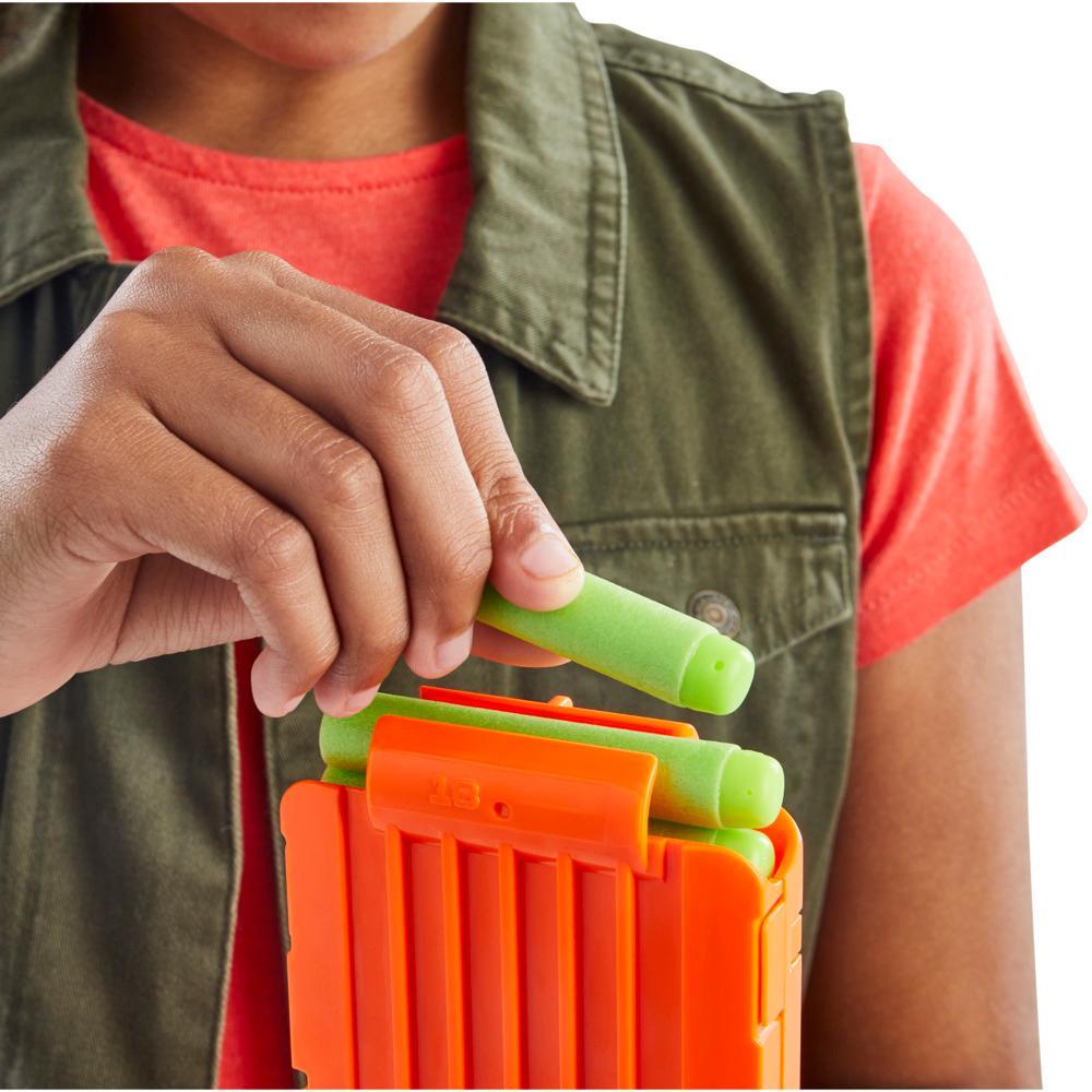 Nerf Zombie Corrupter Dart Blaster 22 Nerf Elite Darts Outdoor Games Ages 8 - Image 4