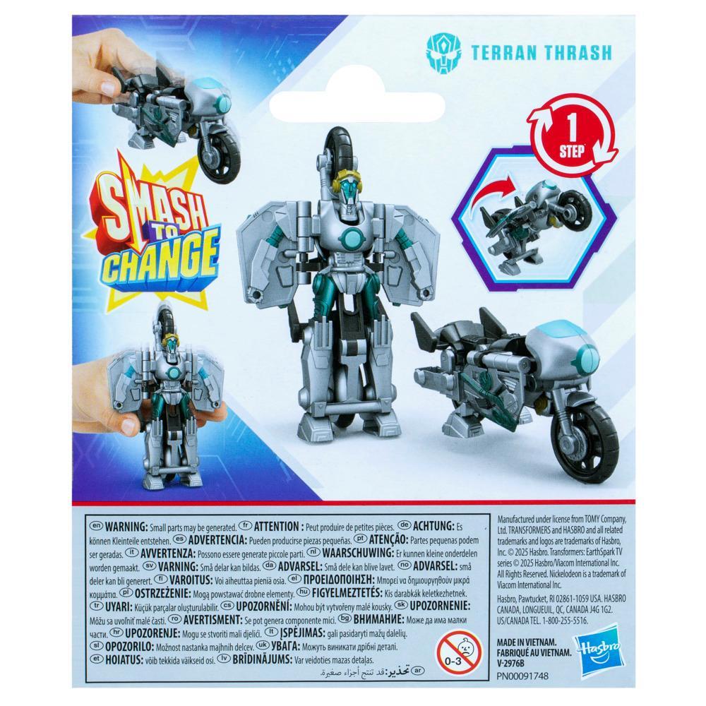 Transformers EarthSpark 1-Step Smash Changers Terran Thrash Action Figure - Image 8