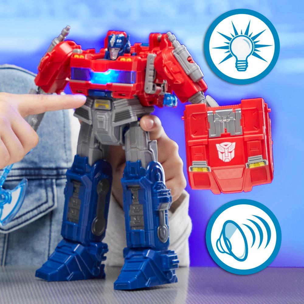 Transformers One Power Flip Optimus Prime Orion Pax Action Figure 10 Interactive Robot Toy Ages 6 - Image 2