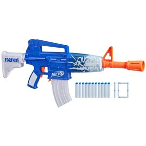 Nerf Fortnite Blue Shock Dart Blaster 10-Dart Clip 10 Elite Nerf Darts Unlock Code