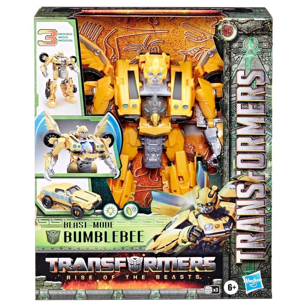 Transformers Toys Transformers Rise of the Beasts Movie Beast-Mode Bumblebee Action Figure Ages 6 and up 10-inch - Image 2