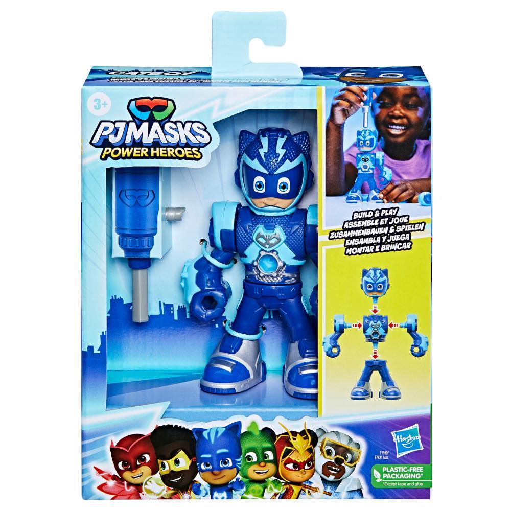 PJ Masks Power Heroes Buildable Heroes Catboy Preschool Superhero Toy for Boys and Girls