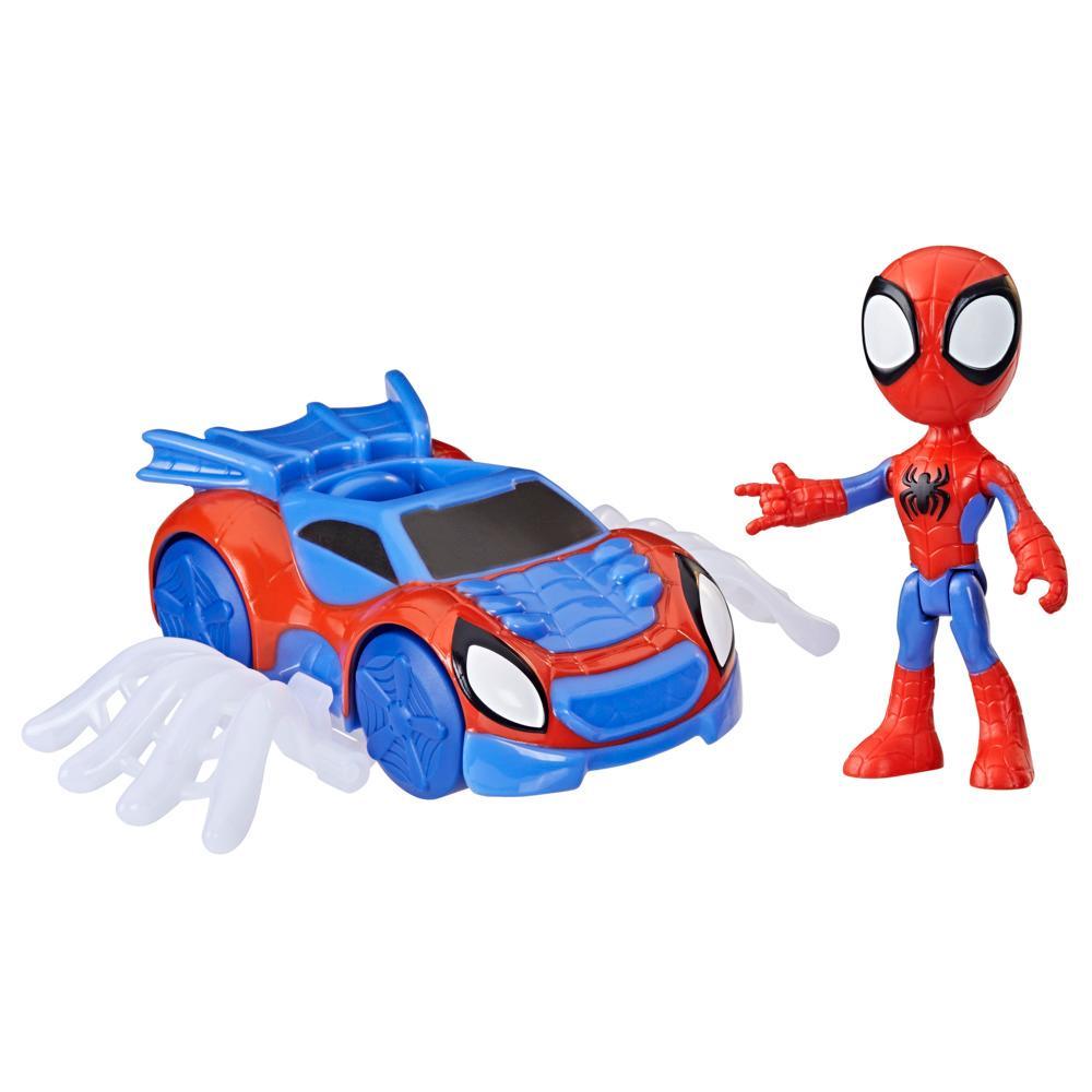 Marvel Spidey and His Amazing Friends Spidey Web Crawler Set Spidey Action Figure Vehicle and Accessory - Image 6