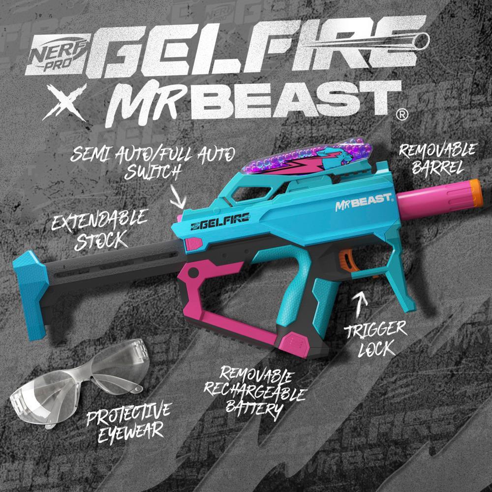 Nerf Pro Gelfire X MrBeast Blaster 20000 Gelfire Rounds Hopper Rechargeable Battery - Image 5