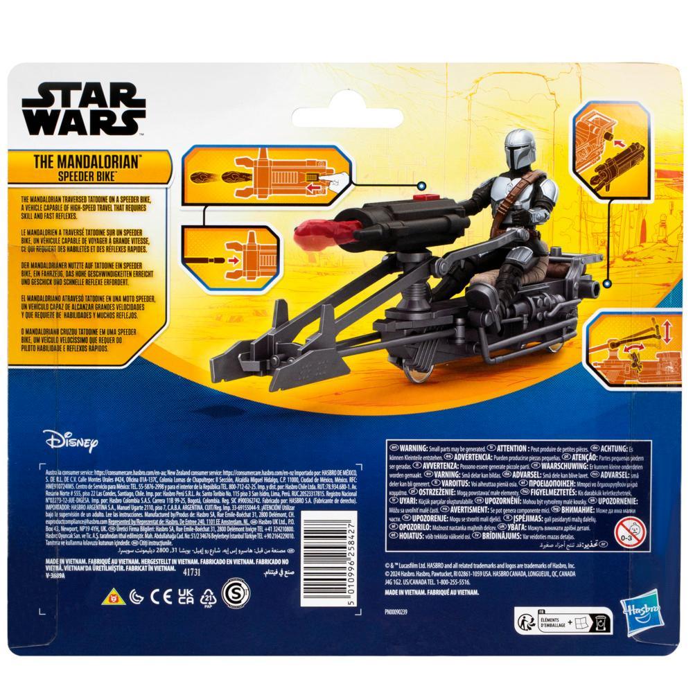 Star Wars Epic World of Action The Mandalorian 4 Action Figure Speeder Bike - Image 3