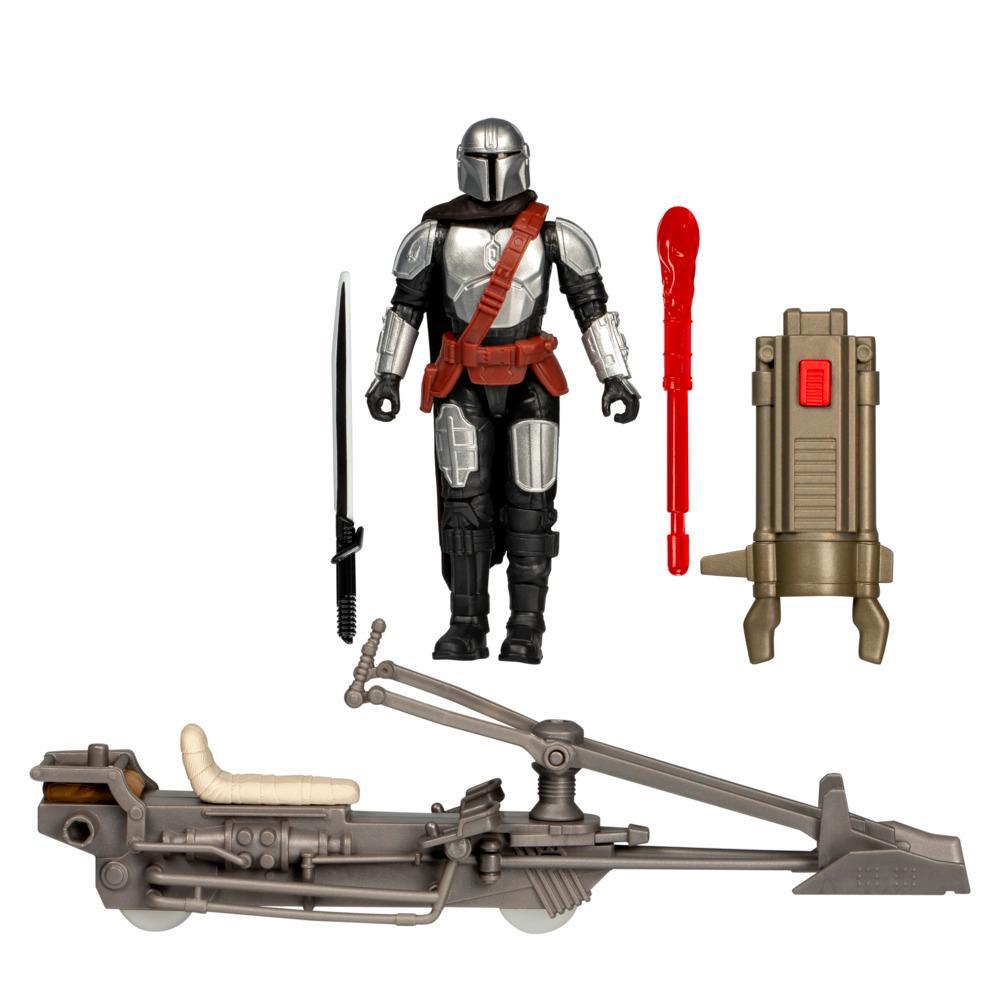 Star Wars Epic World of Action The Mandalorian 4 Action Figure Speeder Bike
