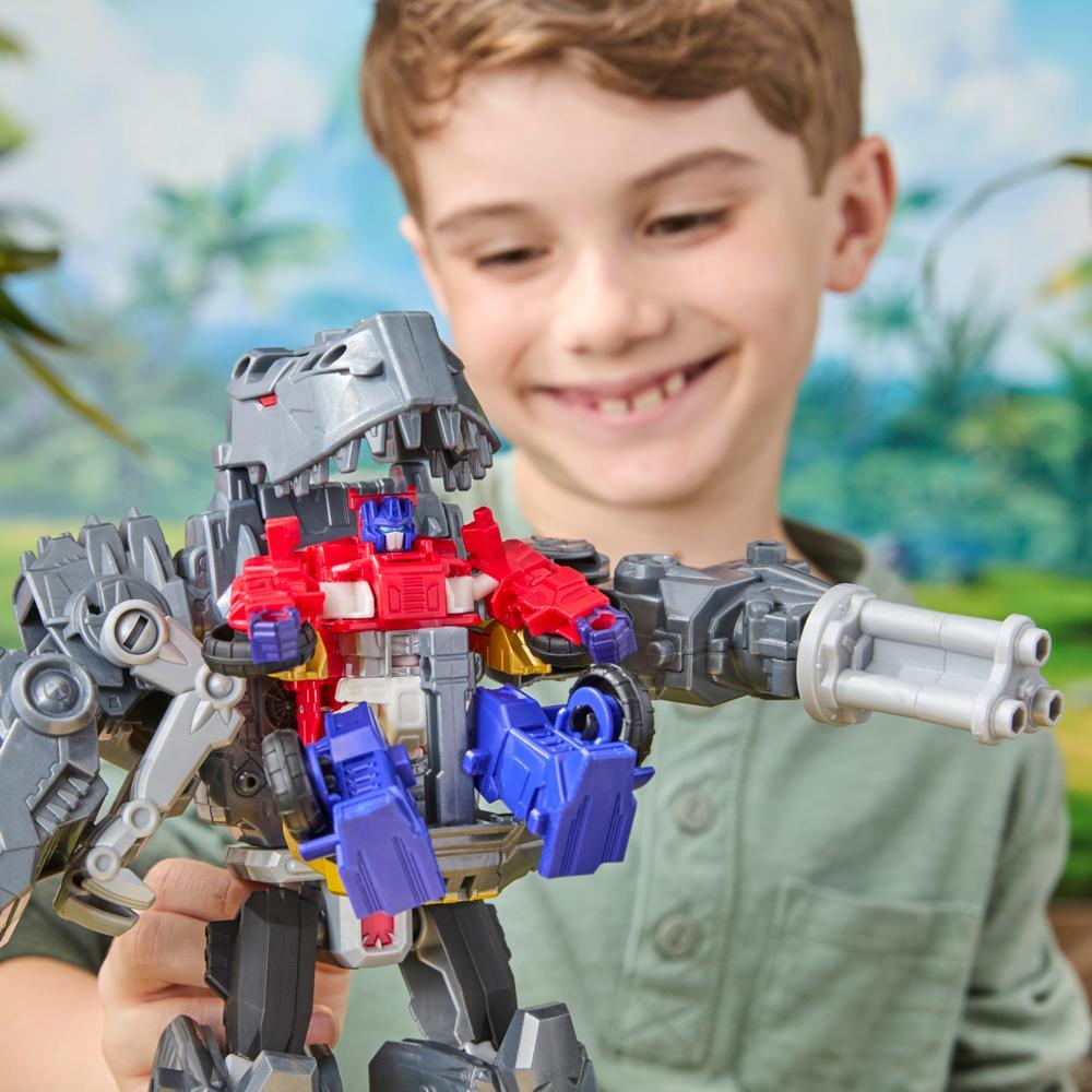 Transformers CYBERWORLD Grimlock Chomp Battle 9-Inch Action Figure Quick Change to Dino Mode Robot Toys for Boys and Girls 6 and Up - Image 10