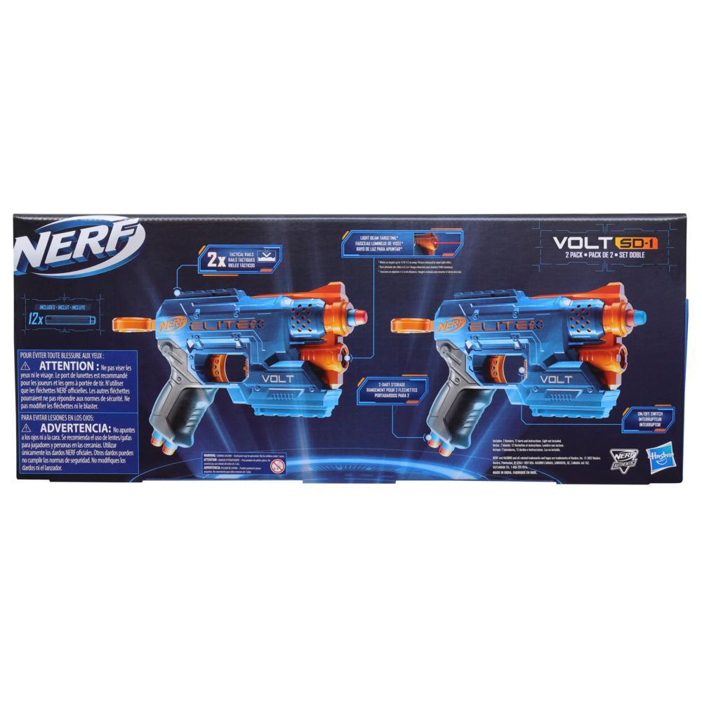 Nerf Elite 20 Volt SD-1 Blaster 2-Pack Includes 2 Blasters and 12 Nerf Elite Darts Light Beam Targeting Dart Storage - Image 3