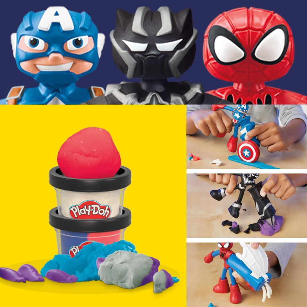 Play-Doh Marvel Hero Adventure Playset with 3 Marvel Action Figures and Accessories 4 - Image 5