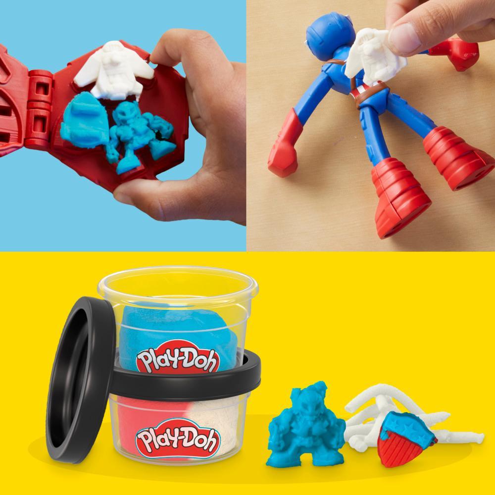 Play-Doh Marvel Captain America Stamping Shield Action Figure Super Hero Toy for Kids 4 - Image 4