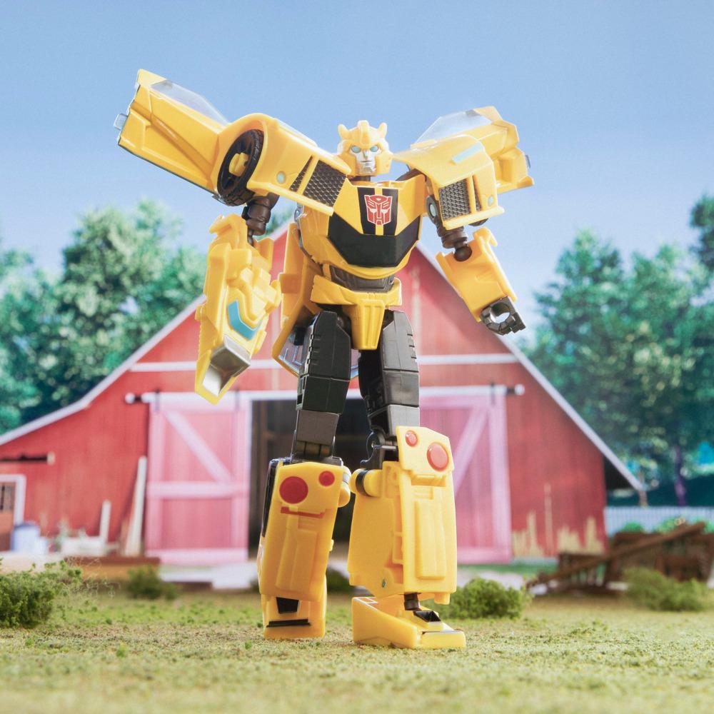 Transformers Toys EarthSpark Deluxe Class Bumblebee Action Figure - Image 4