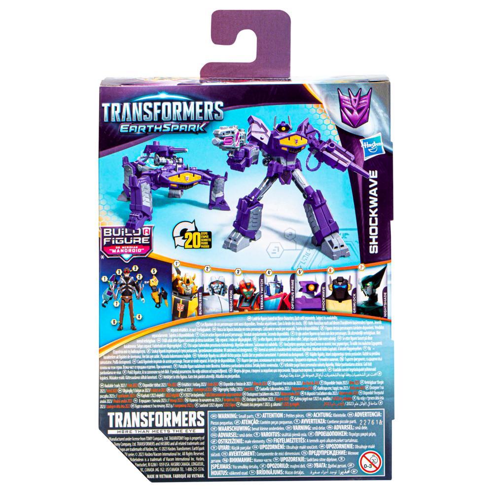Transformers Toys EarthSpark Deluxe Class Shockwave Action Figure