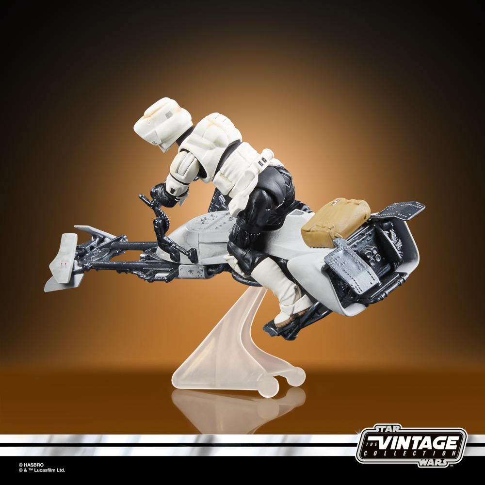 Star Wars The Vintage Collection Speeder Bike Scout Trooper Grogu Vehicle Action Figures 375 - Image 3