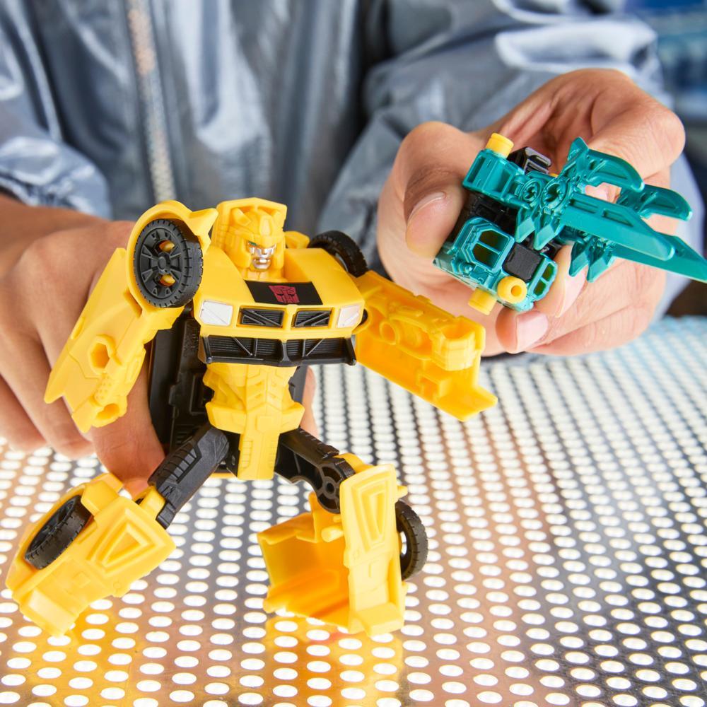 Transformers CYBERWORLD Armored Cyber Changers Bumblebee Action Figure - Image 14