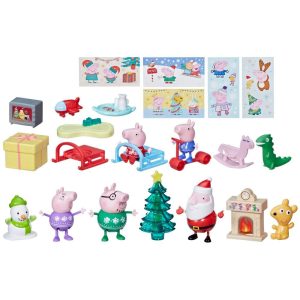 Peppa Pig Advent Calendar with 24 Surprise Toys and Stickers Preschool Toys