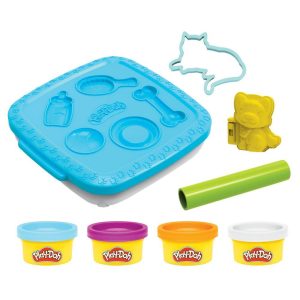 Play-Doh Create n Go Pets Playset Play-Doh Set with Storage Container Arts and Crafts Toys for Kids