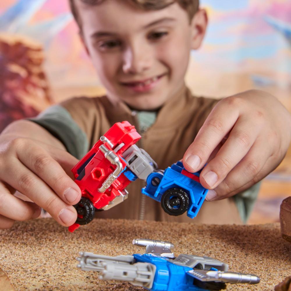 Transformers CYBERWORLD Armored Cyber Changers Optimus Prime Action Figure - Image 11