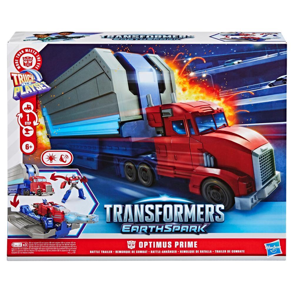 Transformers EarthSpark Optimus Prime Battle Trailer Playset - Image 7
