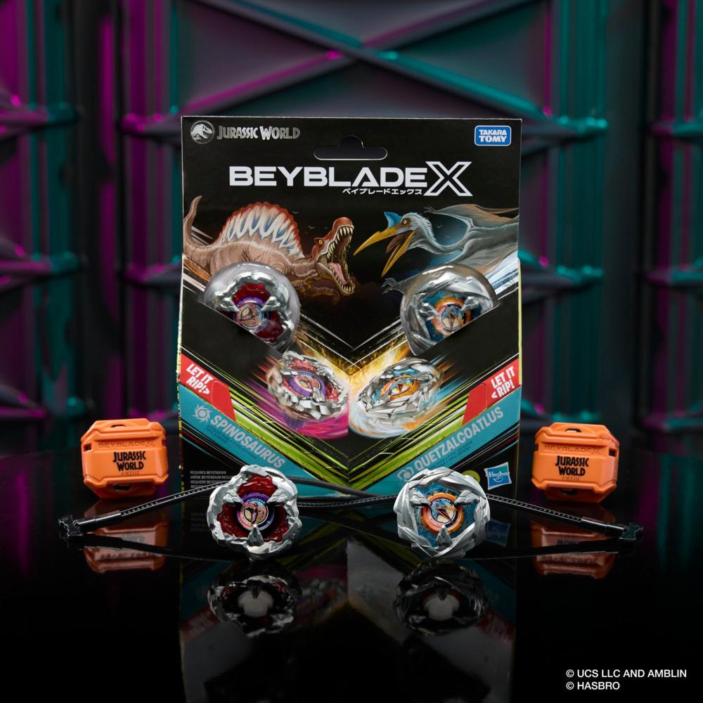 Beyblade X Jurassic World Collab Spinosaurus vs Quetzalcoatlus Multipack Set - Image 2