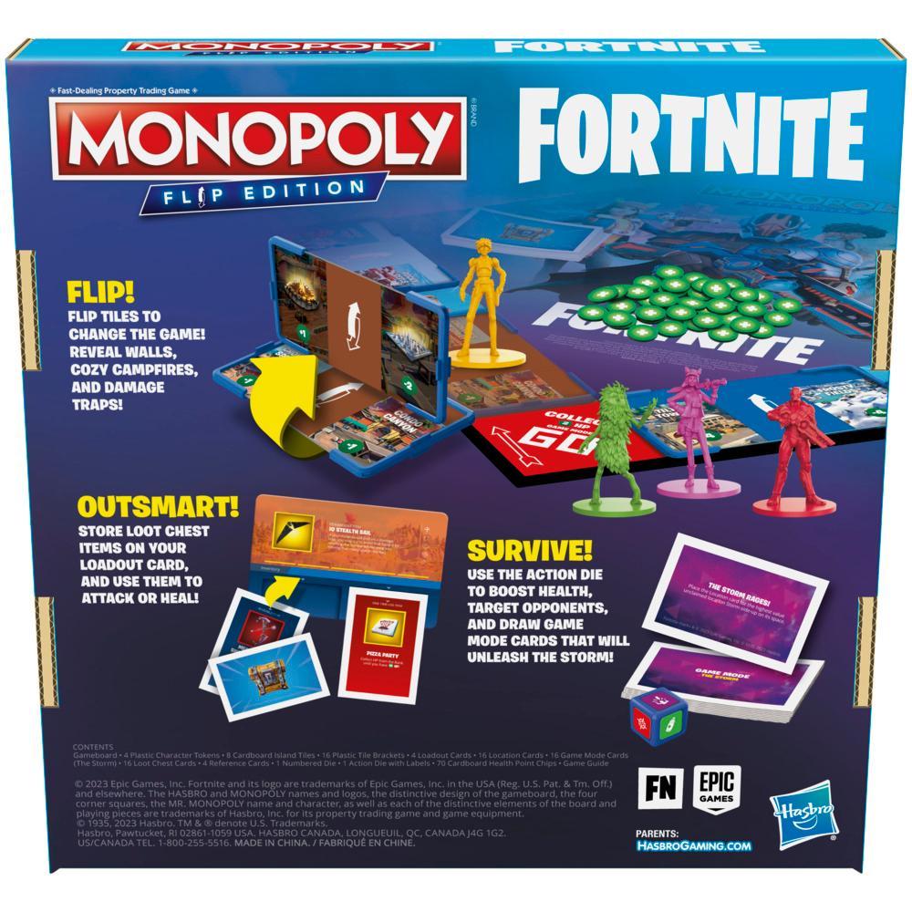 Monopoly Flip Edition Fortnite Board Game Monopoly Game Inspired by Fortnite Ages 13 - Image 8