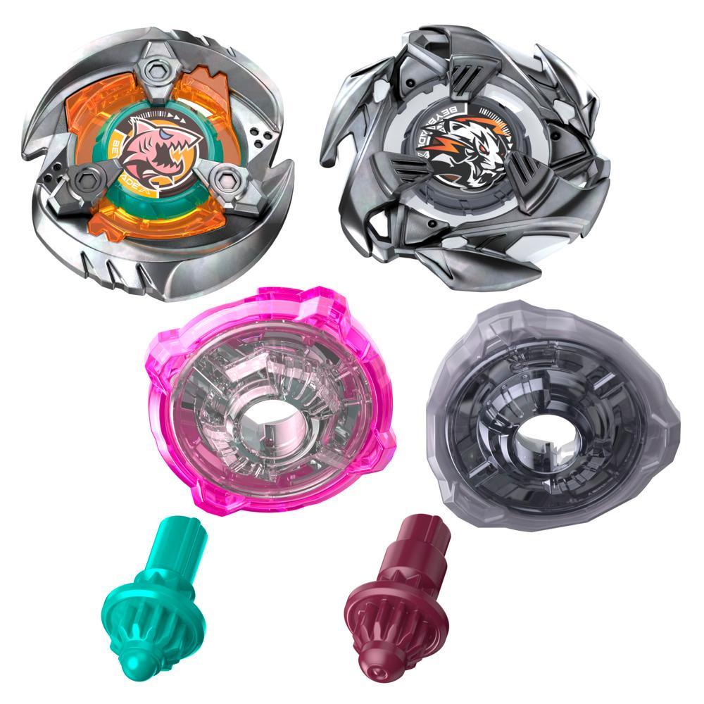Beyblade X Gill Shark 4-70O Pearl Tiger 3-60U Dual Pack Set - Image 3