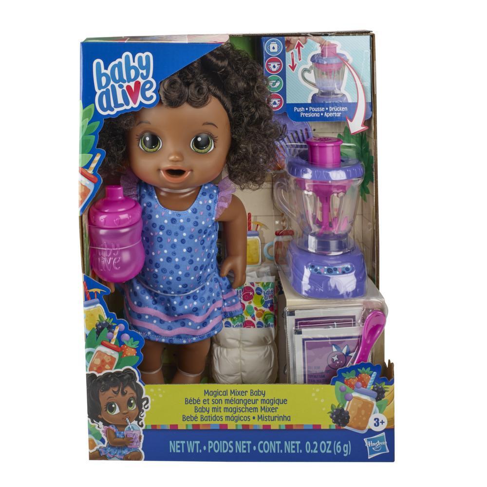 Baby Alive Magical Mixer Baby Doll Blueberry Blast Blender Accessories Drinks Wets Eats Toy for Kids Ages 3 and Up - Image 7