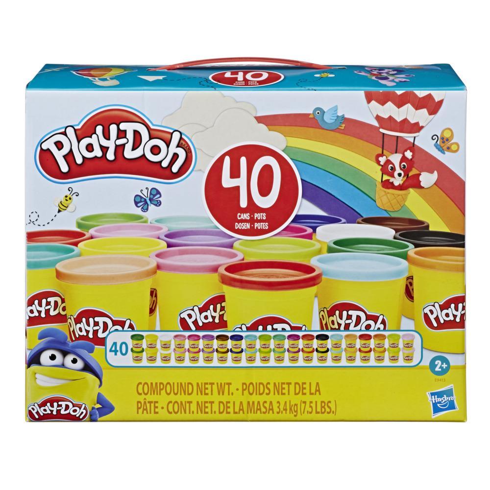 Play-Doh Modeling Compound 40-Pack of 20 Assorted Colors 3-Ounce Cans Non-Toxic - Image 2