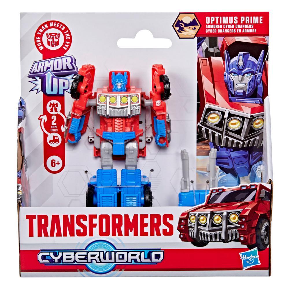 Transformers CYBERWORLD Armored Cyber Changers Optimus Prime Action Figure - Image 7